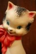 画像2: ct-250205-30 THE SUN RUBBER CO. 1950's DRESSY CAT SQUEAKY DOLL (2)