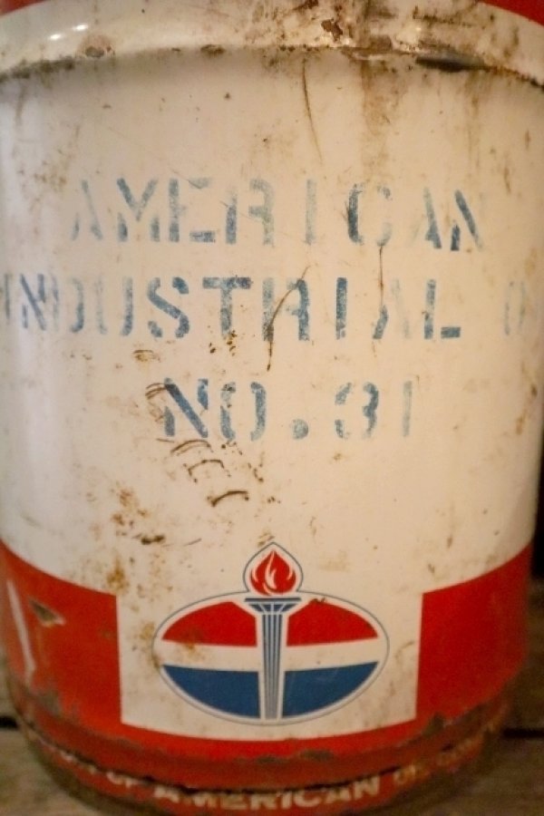 画像2: dp-250205-32 AMERICAN OIL COMPANY 1960's 5 U.S. GALLONS CAN