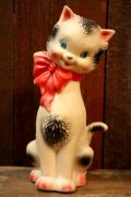 ct-250205-30 THE SUN RUBBER CO. 1950's DRESSY CAT SQUEAKY DOLL