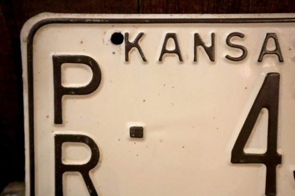 画像2: dp-250205-21 License Plate 1961 KANSAS "PR-438"