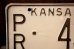 画像2: dp-250205-21 License Plate 1961 KANSAS "PR-438" (2)