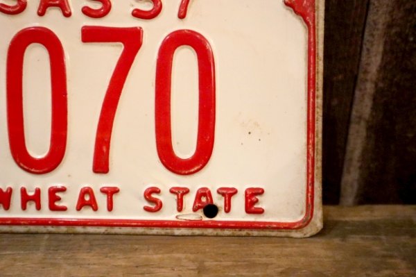 画像3: dp-250205-21 License Plate 1957 KANSAS "KW-1070"