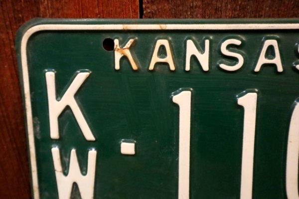 画像2: dp-250205-21 License Plate 1962 KANSAS "KW-1100"