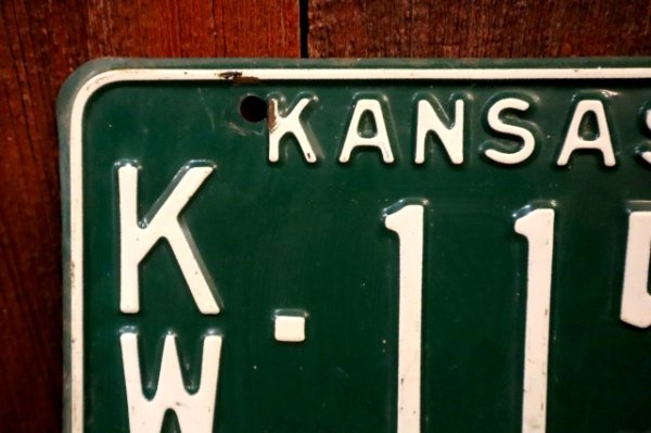 画像2: dp-250205-21 License Plate 1962 KANSAS "KW-1154"