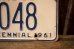 画像3: dp-250205-21 License Plate 1960 KANSAS "KW-1048" (3)