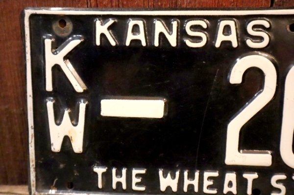 画像2: dp-250205-21 License Plate 1955 KANSAS "KW-260" Set