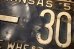 画像7: dp-250205-21 License Plate 1951 KANSAS "KW-308" Set