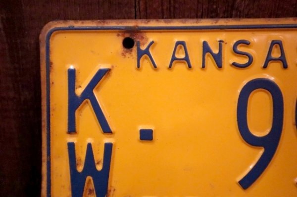 画像2: dp-250205-21 License Plate 1959 KANSAS "KW-990"