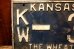 画像4: dp-250205-21 License Plate 1951 KANSAS "KW-308" Set