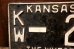 画像4: dp-250205-21 License Plate 1955 KANSAS "KW-259" Set