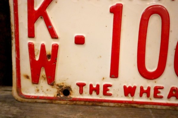 画像2: dp-250205-21 License Plate 1957 KANSAS "KW-1069"