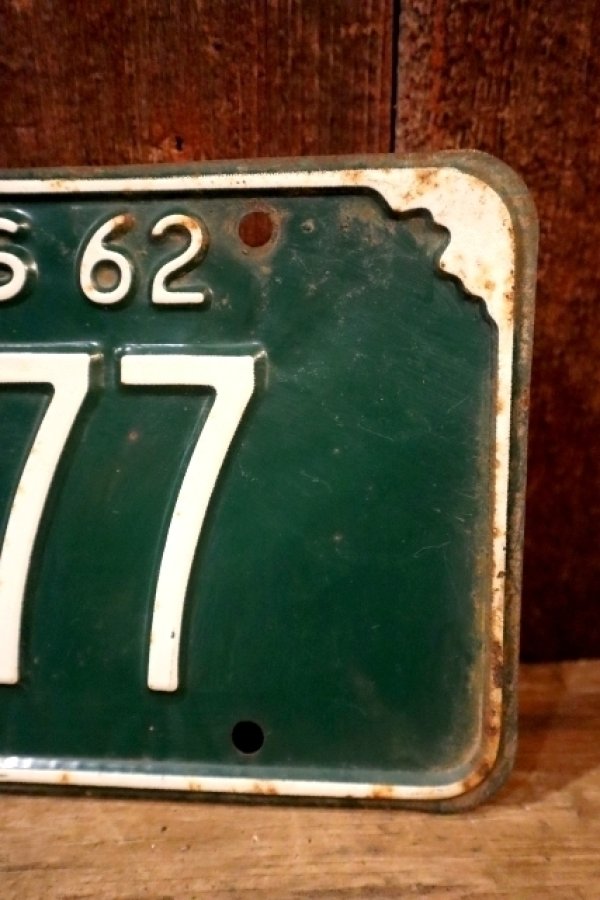 画像3: dp-250205-21 License Plate 1962 KANSAS "KW-1077"