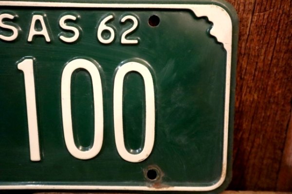 画像3: dp-250205-21 License Plate 1962 KANSAS "KW-1100"