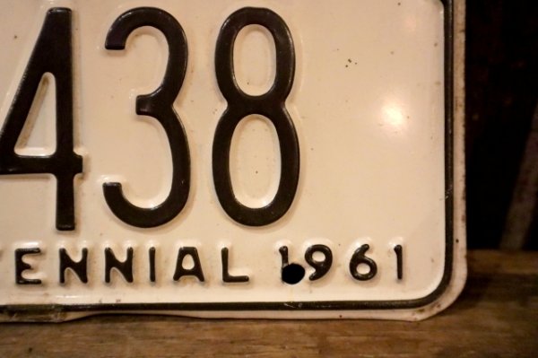 画像3: dp-250205-21 License Plate 1961 KANSAS "PR-438"