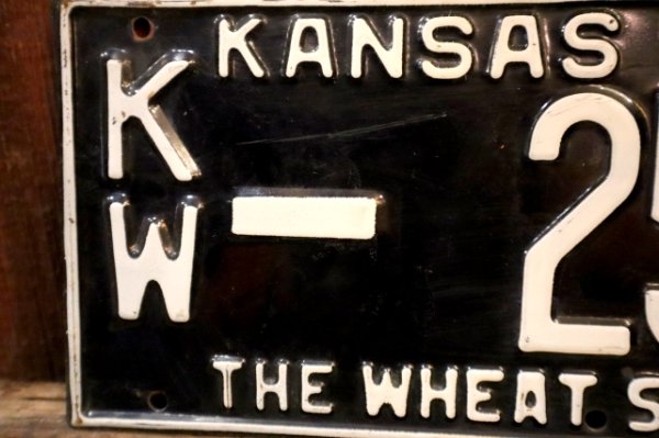 画像2: dp-250205-21 License Plate 1955 KANSAS "KW-259" Set