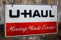 dp-250205-59 U-HAUL "Moving Made Easier" W-sided Metal Sign