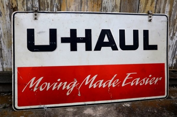 画像1: dp-250205-59 U-HAUL "Moving Made Easier" W-sided Metal Sign