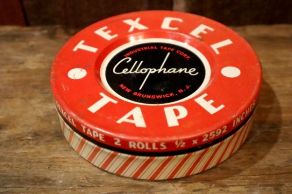 画像1: dp-250205-114 TEXCEL / Vintage Cellophane Tape Can