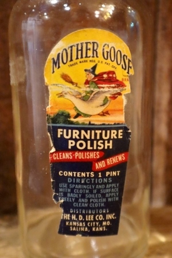 画像2: dp-250205-77 THE H.D. LEE COMPANY MOTHER GOOSE FURNITURE POLISH BOTTLE