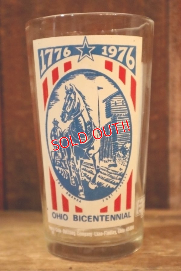 画像1: dp-250205-23 PEPSI 1970's OHIO BICENTENNIAL 1776-1976 GLASS