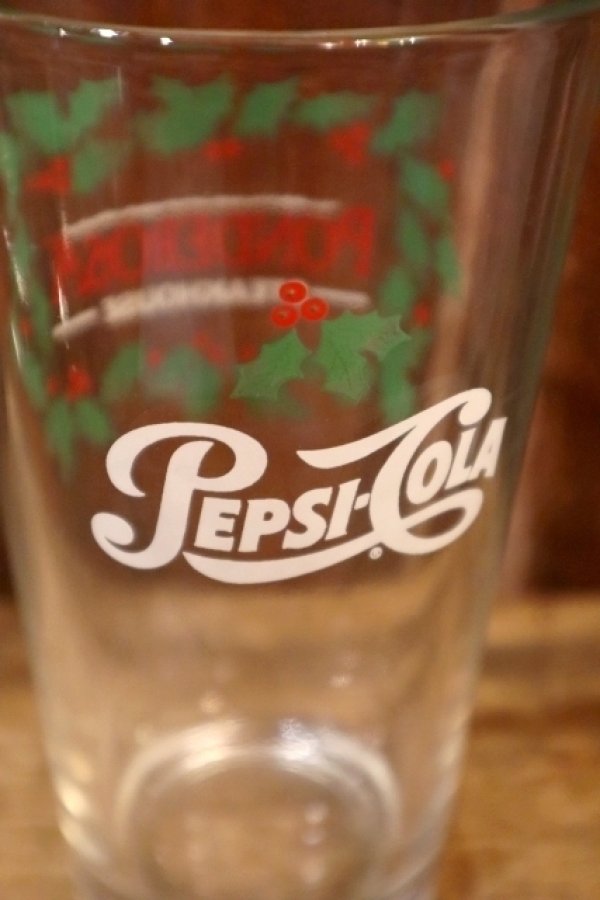 画像2: dp-250205-35 PEPSI × PONDEROSA STEAKHOUSE 1980's-1990's GLASS