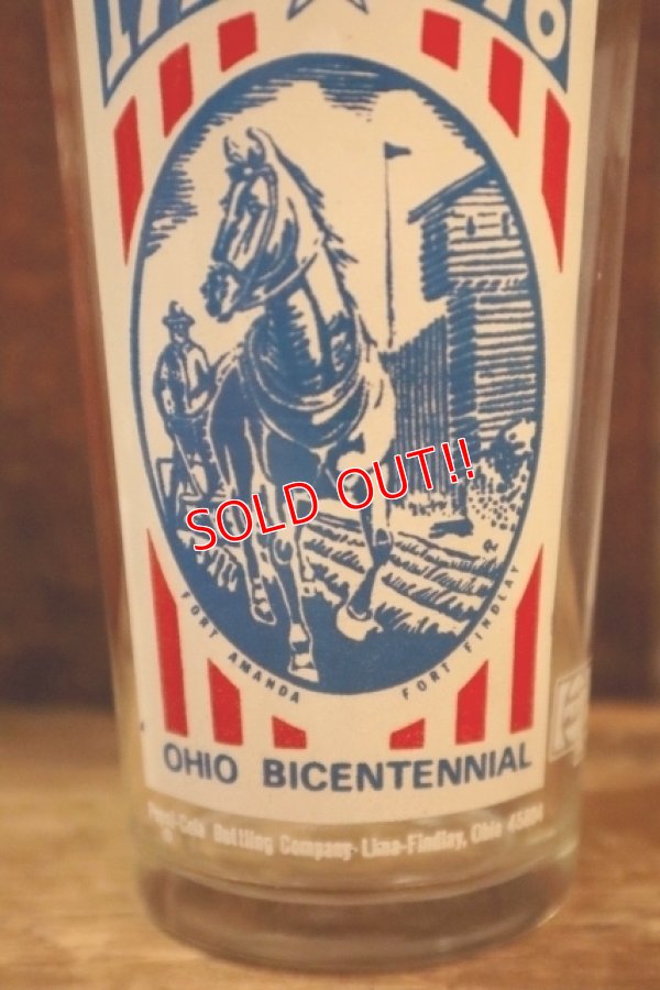 画像2: dp-250205-23 PEPSI 1970's OHIO BICENTENNIAL 1776-1976 GLASS