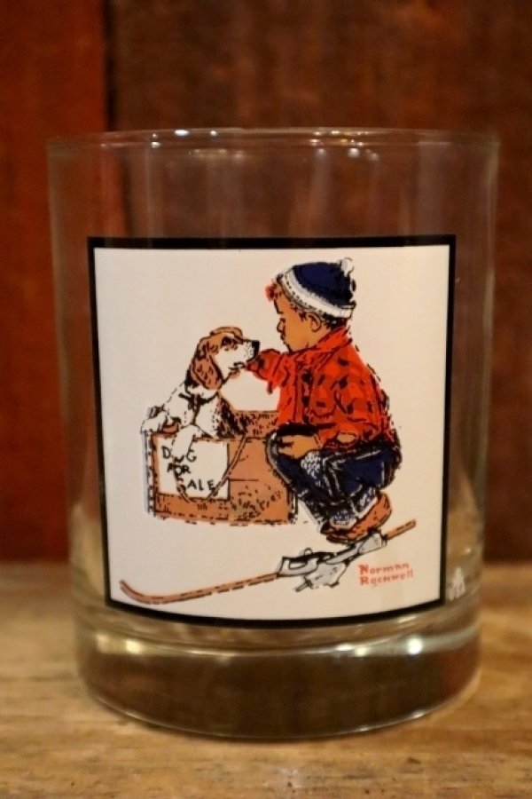 画像1: dp-250205-38 PEPSI 1979 NORMAN ROCKWELL "A BOY MEETS HIS DOG" GLASS