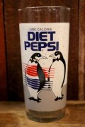 dp-250205-44 DIET PEPSI 1990's PENGUIN GLASS