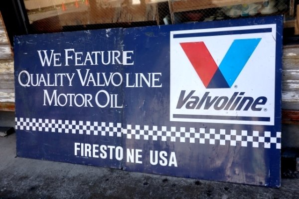 画像1: dp-250205-40 Valvoline / 1980's-1990's Large Metal Sign