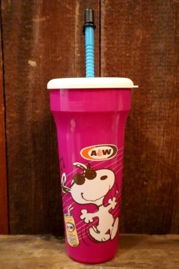 画像1: ct-250320-49 Snoopy (Joe Cool) / A&W 1990's Plastic Cup