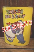 ct-250205-07 RAGGEDY ANN ANDY / CHEINCO 1970's Trash Can