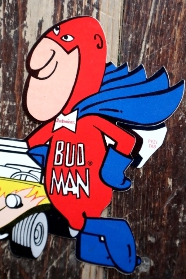 画像2: ct-250320-34 BUD MAN 1970's STICKER (7)