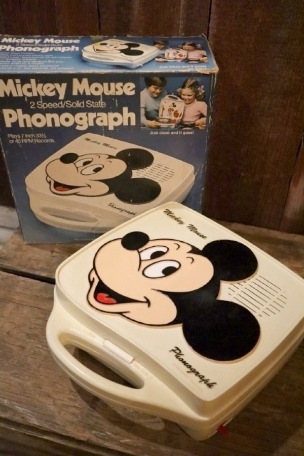 画像1: ct-250320-53 Mickey Mouse / SHELCORE INC. 1970's Phonograph