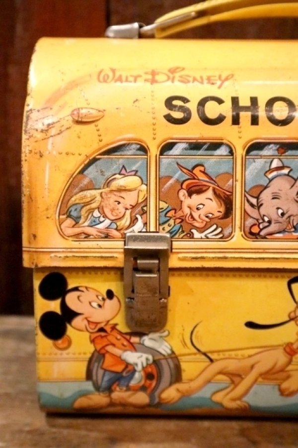 画像2: ct-250320-42 Walt Disney's / Aladdin 1960's School Bus Lunchbox