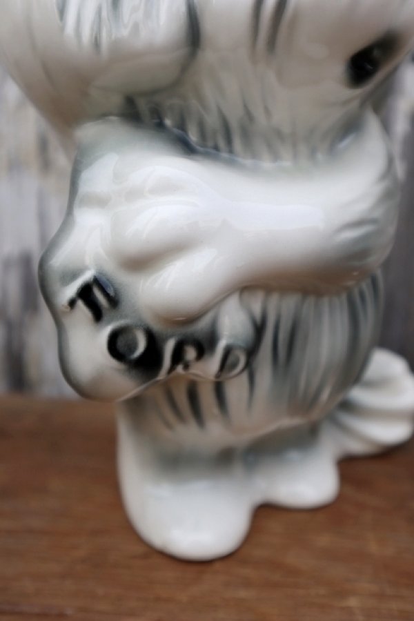 画像2: ct-250401-02 FORD / 1950's-1960's Shaggy Dog Ceramic Coin Bank