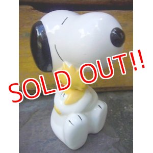 画像: ct-110906-63 Snoopy & Woodstock / Willitts 1989 Ceramic figrue