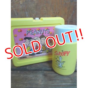 画像: ct-130115-25 Peanuts / Plastic Lunchbox & Thermos