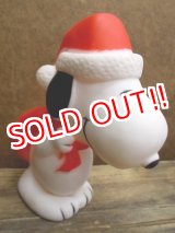 画像: ct-121010-06 Snoopy / 80's Vinyl Squeak Toy "Santa"