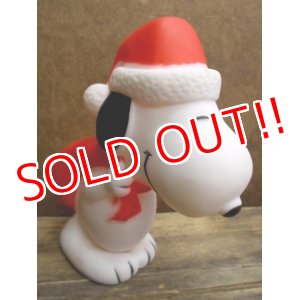 画像: ct-121010-06 Snoopy / 80's Vinyl Squeak Toy "Santa"