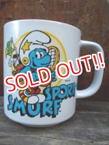 画像: gs-130109-01 Smurf / 80's Sporty Smurf Ceramic mug