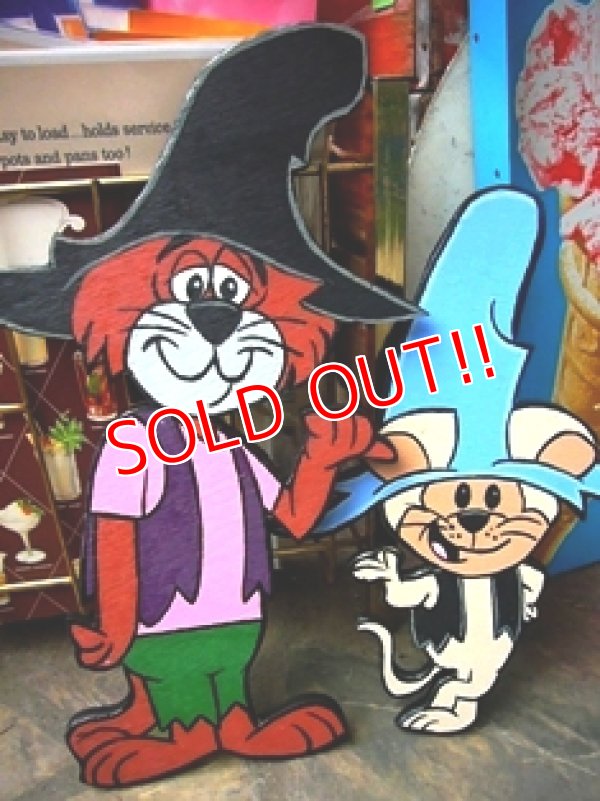 画像1: ct-110425-01 Mushmouse & Punkin' Puss / Handpainted Woodart