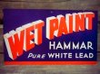 画像1: dp-120213-03 Hammar / 40's WET PAINT Cardboard sign