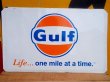 画像1: dp-120805-01 Gulf / W-side metal sign