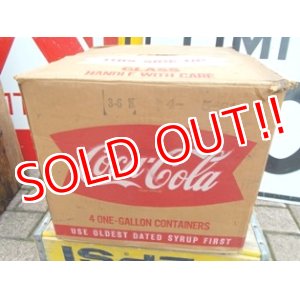 画像: dp-120523-03 Coca Cola / 50's-60's 1 Gallon soda fountain syrup Paper Box