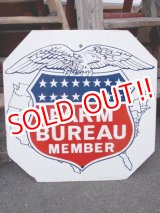 画像: dp-130307-01 FARM BUREAU MEMBER / 1964 W-side metal sign