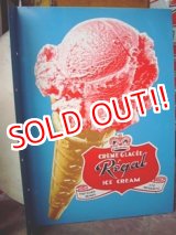 画像: dp-110105-01 CREME GLACEE Regal ICE CREAM / 50s Metal sign