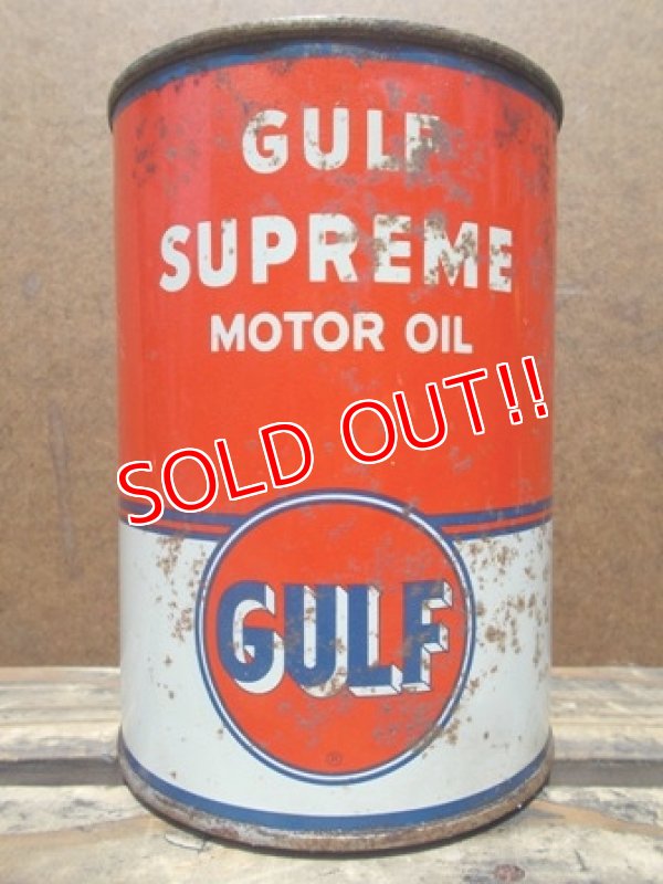 画像1: dp-130508-06 Gulf / Vintage Motor Oil Can