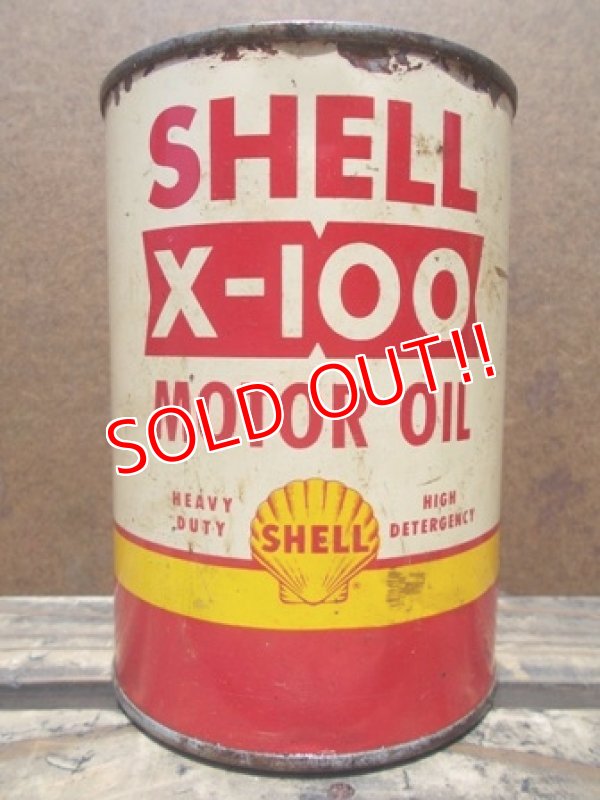 画像1: dp-130508-05 Shell / Vintage Motor Oil Can