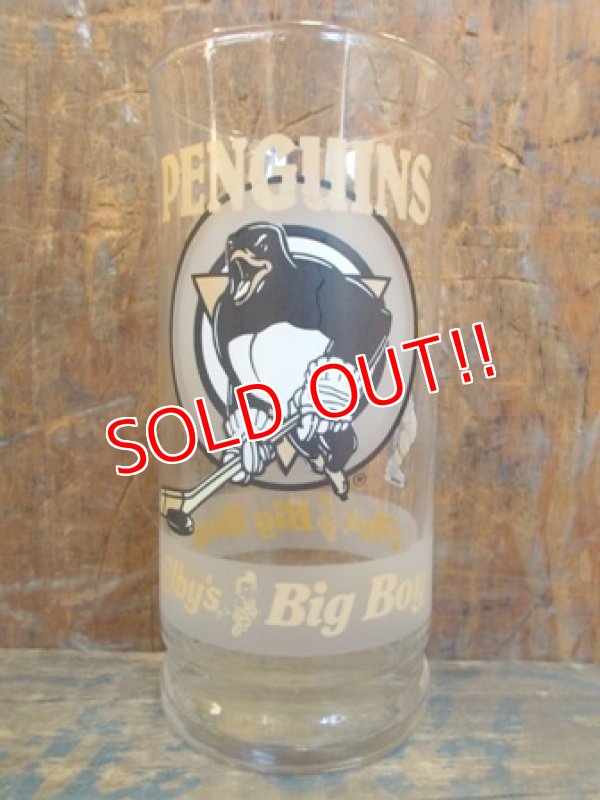 画像1: gs-130402-11 Elby's Big Boy × Penguins / 80's Novelty Glass