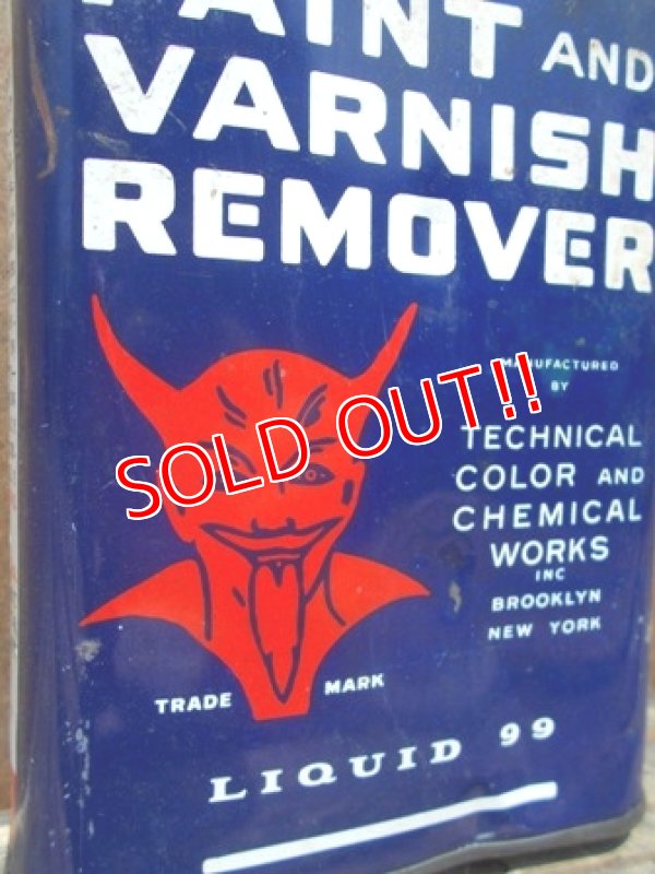 画像2: dp-120510-03 Red Devil / Vintage Paint & Varnish Remover can